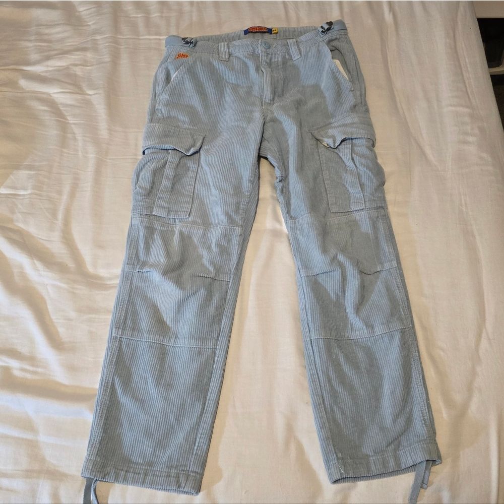 Empyre Light Blue Pinstripe Cargo Pants